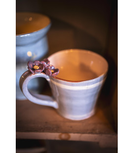 Chicken Cottage Mauve Flower Mug